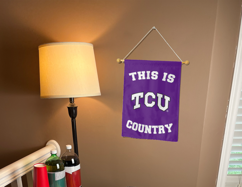 TCU Horned Frogs Country Double Sided Garden Flag