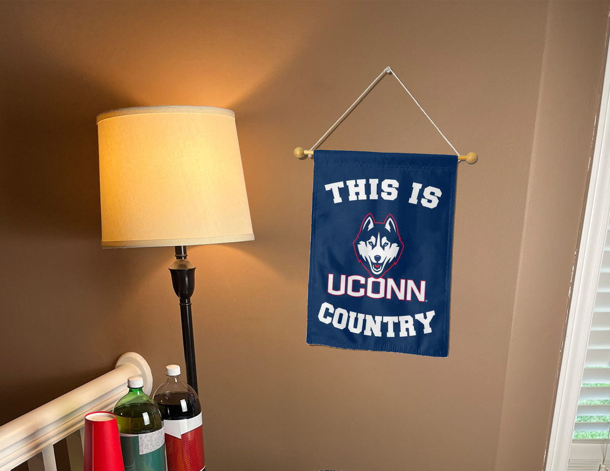 UCONN Huskies Country Double Sided Garden Flag