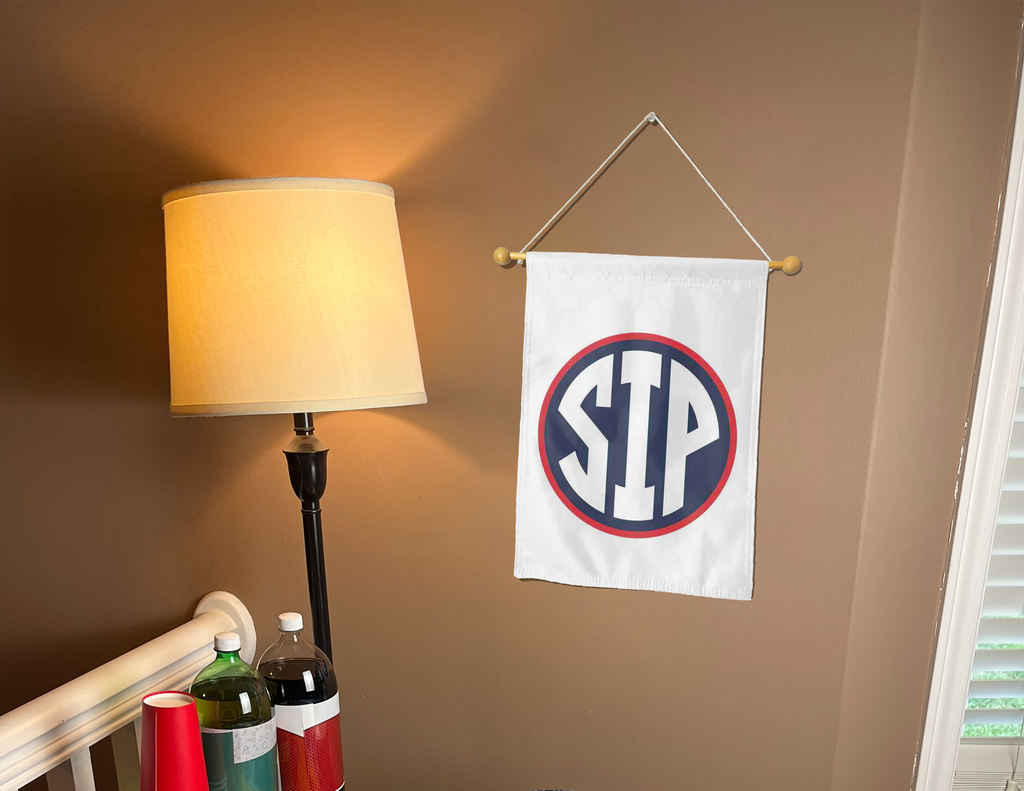Ole Miss SIP White Double Sided Garden Flag