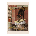 International Baking Powder Black Cat ‚Äî Vintage 1885 Advertising Poster | Kitchen Wall Art