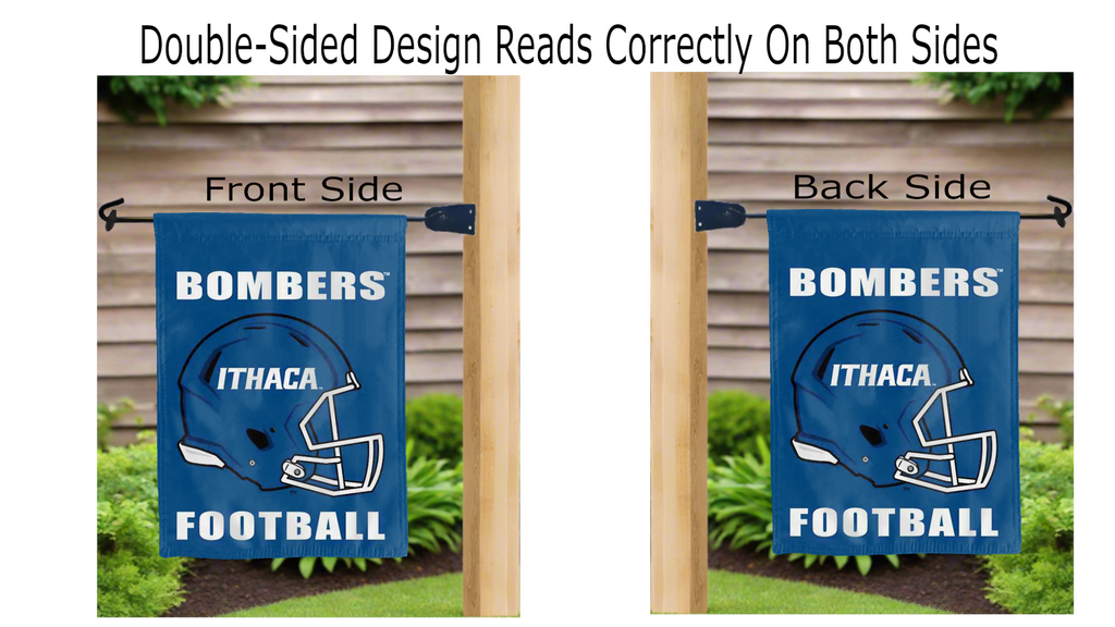 Ithaca College - Football Garden Flag