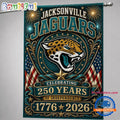 Jacksonville Jaguars NFL 250 Years of Freedom 1776-2026 Flag
