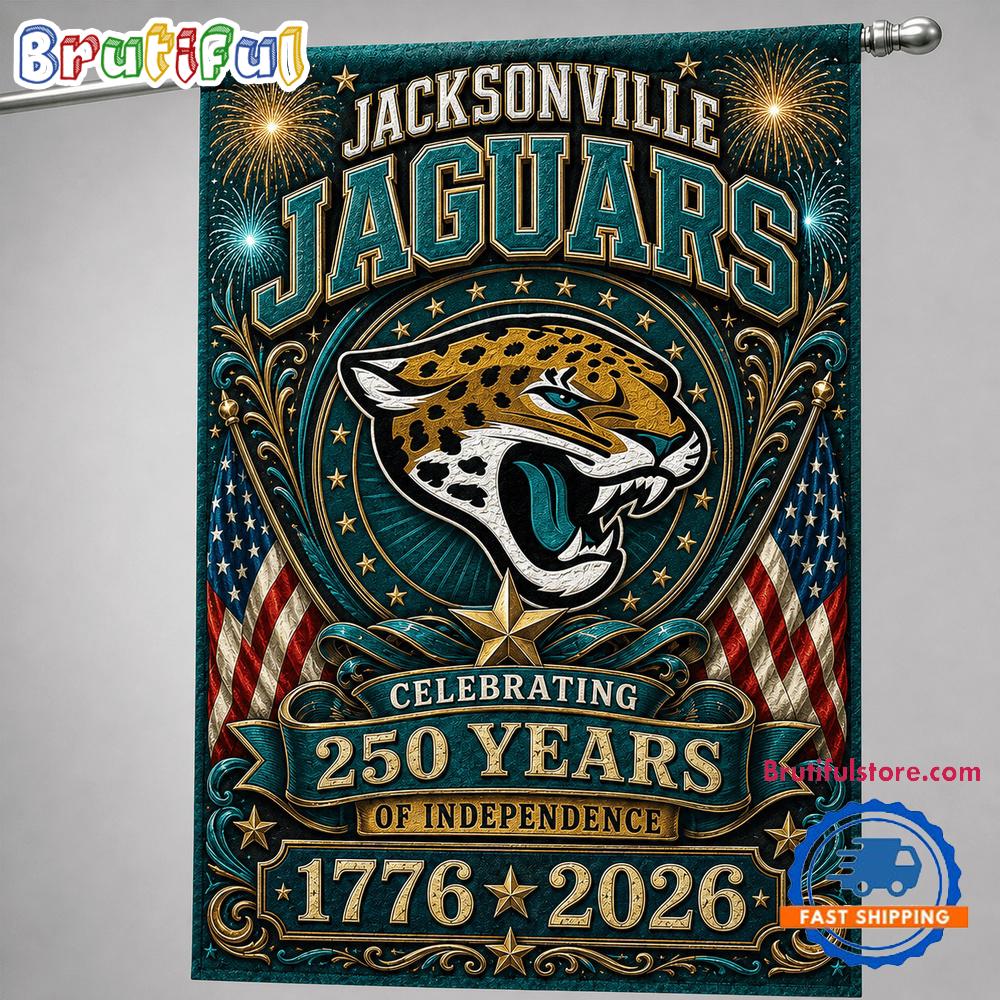 Jacksonville Jaguars NFL 250 Years of Freedom 1776-2026 Flag