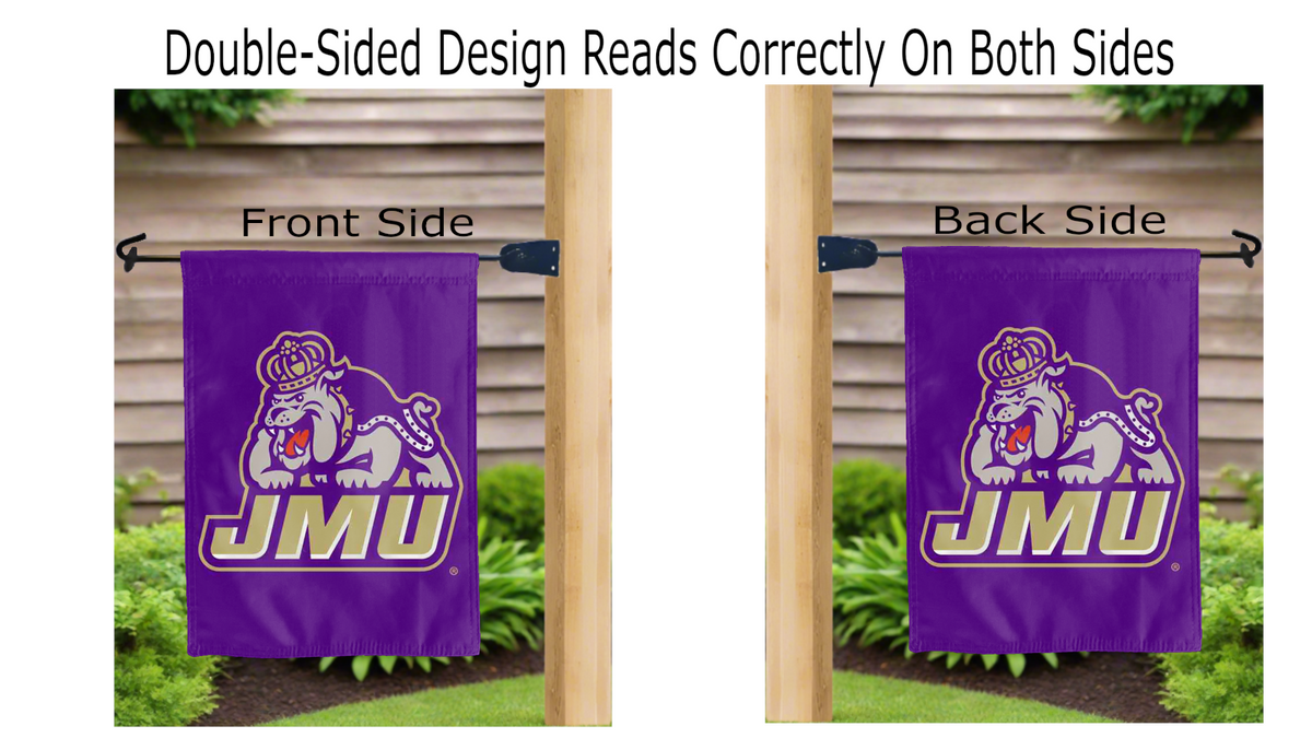 James Madison University Dukes Double Sided Garden Flag