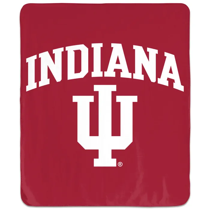 Indiana Blanket Red Arch IU Trident