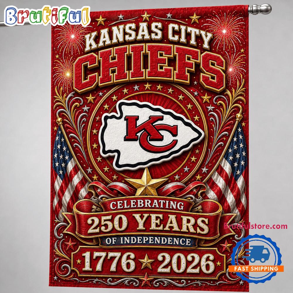 Kansas City Chiefs NFL 250 Years of Freedom 1776-2026 Flag