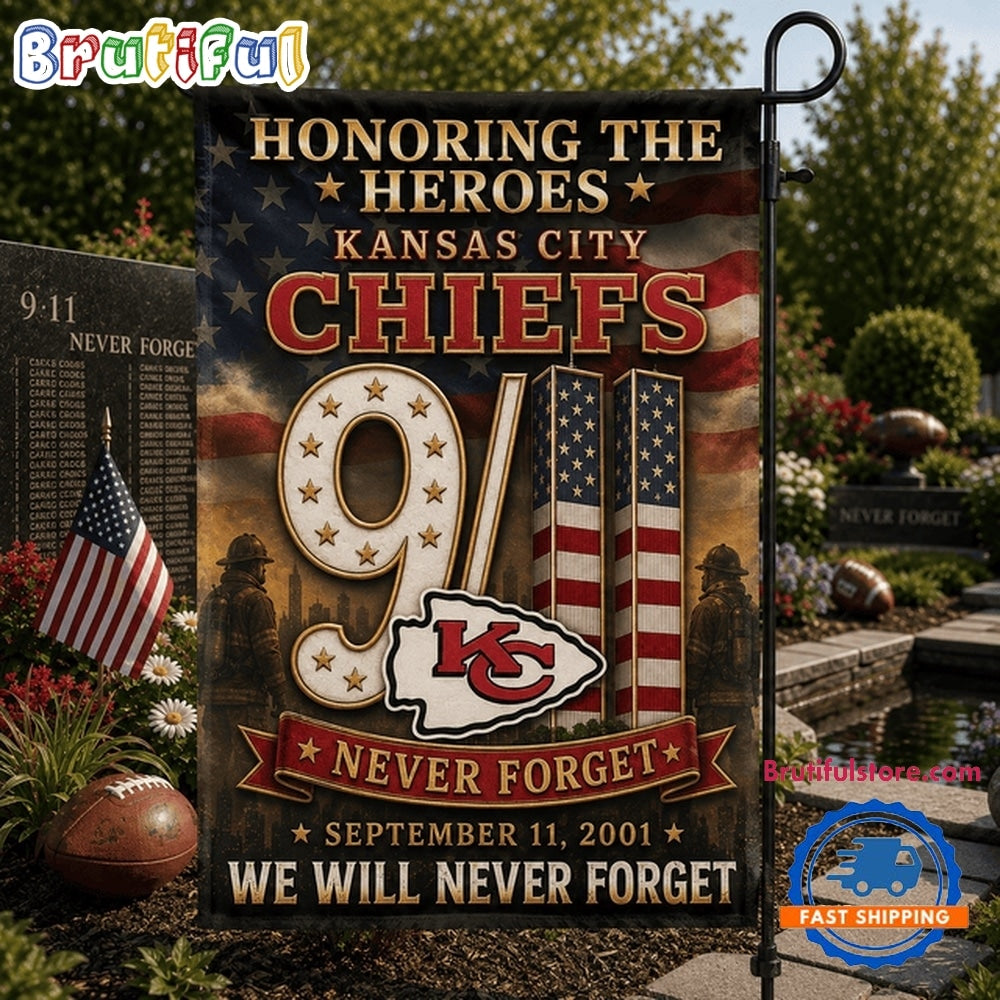 Kansas City Chiefs NFL We Will Never Forget 9 11 Flag