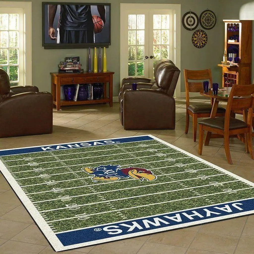 Kansas Jayhawks Rug Ð Football Field Area ...