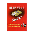 Keep Your Trap Shut ‚Äî WWII Poster 1942 | Vintage War Wall Art