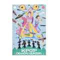 KPop Demon Hunters (2025) Movie Poster ‚Äî Folk Art Illustrated Print | Animated Wall Art