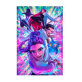 KPop Demon Hunters (2025) Movie Poster ‚Äî Illustrated Character Art Print | Animated Wall Art