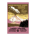 Lassen Volcanic National Park ‚Äî Vintage 1938 Travel Poster | National Park Wall Art