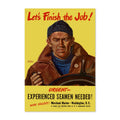 Let‚Äôs Finish the Job ‚Äî Merchant Marine ‚Äî WWII Poster 1944 | Vintage War Wall Art