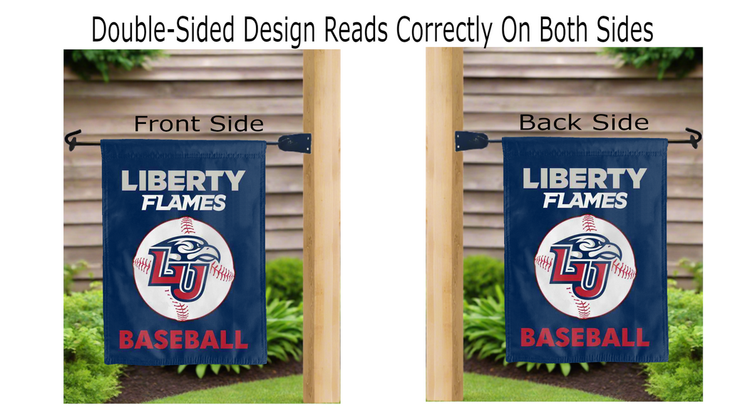 Liberty University - Baseball Double Sided Garden Flag