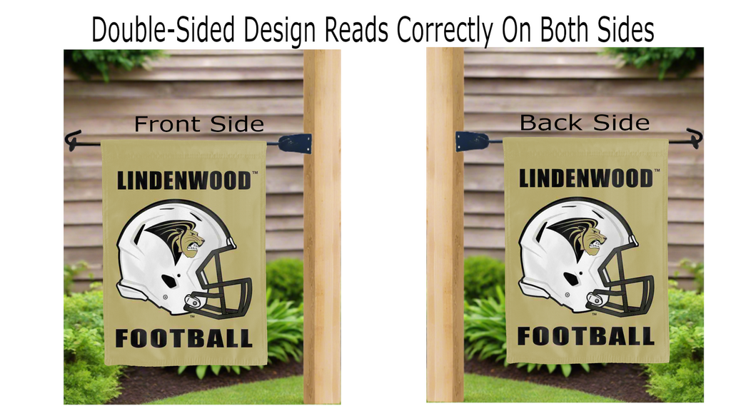 Lindenwood - Football Garden Flag