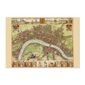 London 1688 Map Poster ‚Äî Classic Landmark City Map Print | Vintage Map Wall Art