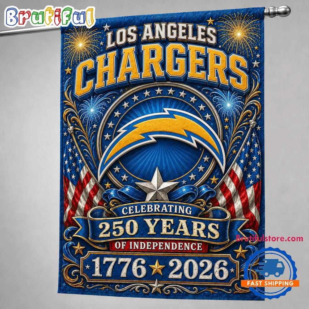 Los Angeles Chargers NFL 250 Years of Freedom 1776-2026 Flag
