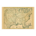 Louisiana & the Mississippi 1730 Map Poster ‚Äî Delisle Carte de la Louisiane Print | Vintage Map Wall Art
