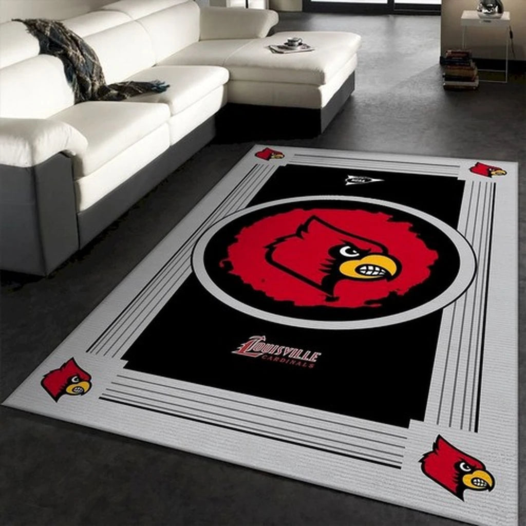 Louisville Cardinals Team Spirit Floor Mat Black...