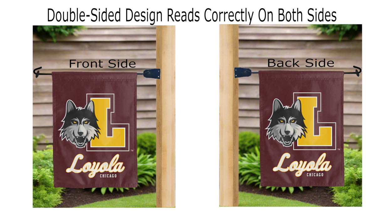 Loyola University Chicago - Ramblers Double Sided Garden Flag