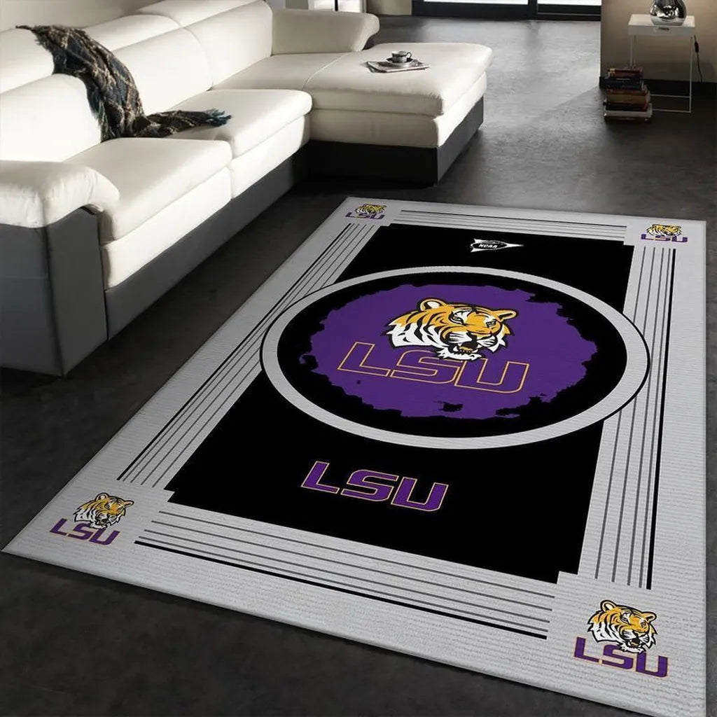 LSU Tigers Rug Ð Area College Fan Decor Ca...