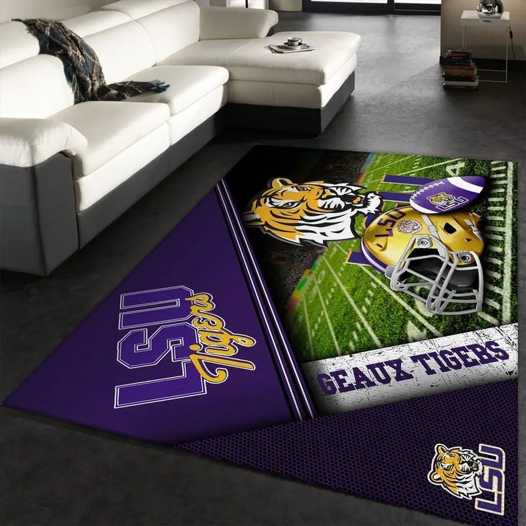 LSU Tigers Rug Ð Football Field Area Perfe...