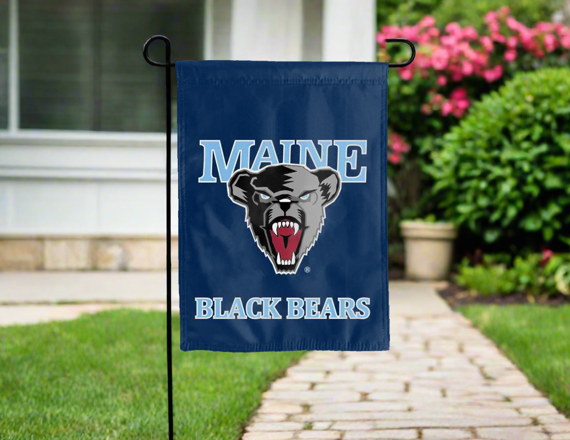 University of Maine Black Bears Garden Flag