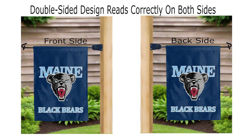 University of Maine Black Bears Garden Flag