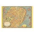 Map of Old Boston 1929 Poster ‚Äî Pictorial Boston Map Print | Vintage Map Wall Art