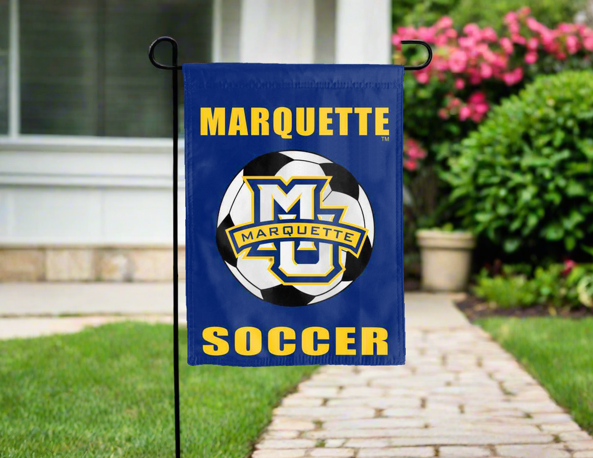 Marquette - Soccer Garden Flag