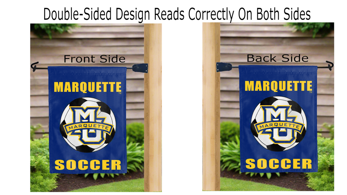Marquette - Soccer Garden Flag