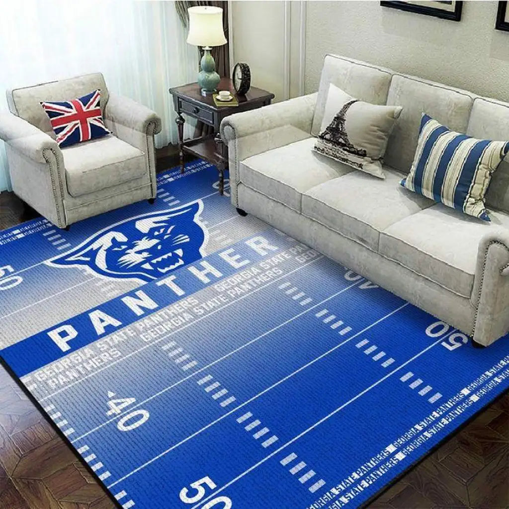 Carolina Football Field Mat Durable Game Day Rug...