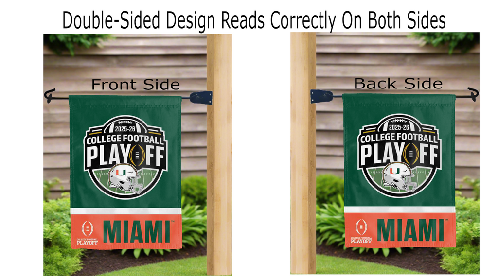 Miami College Football Playoff 2026 Garden Flag