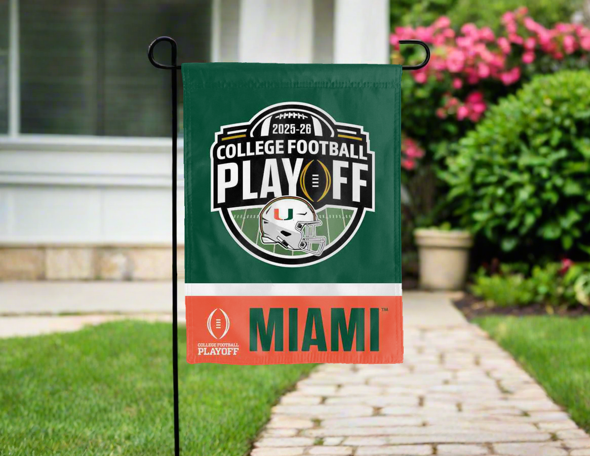 Miami College Football Playoff 2026 Garden Flag