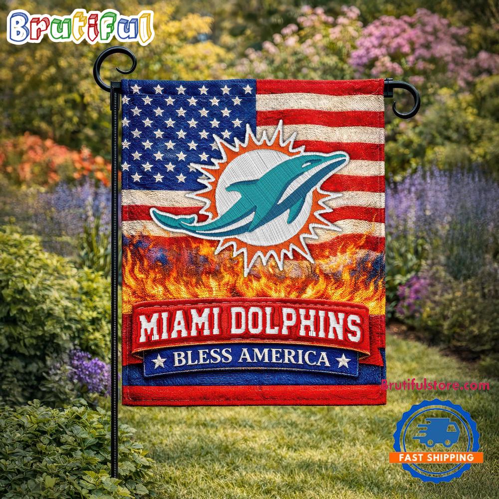 Miami Dolphins NFL 250 Years Of America Freedom Flag