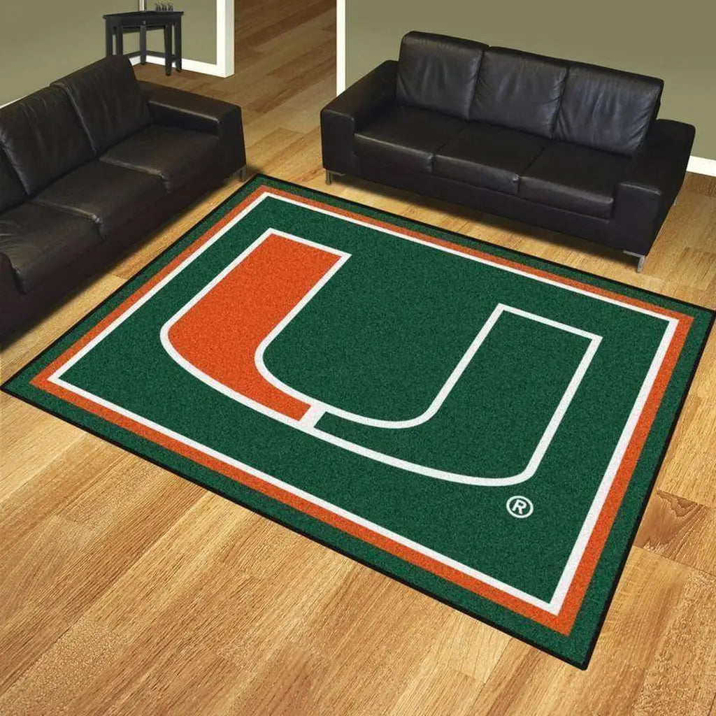 Miami Hurricanes Rug Ð Bold Logo Area for ...