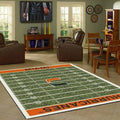 Miami Hurricanes Rug Ð Football Field Home...