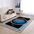 Middle Tennessee State University Area Rug for Home Black and Blue