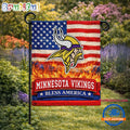 Minnesota Vikings NFL 250 Years Of America Freedom Flag
