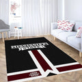 Mississippi State Rug - with Accent for Home Decor Black and White