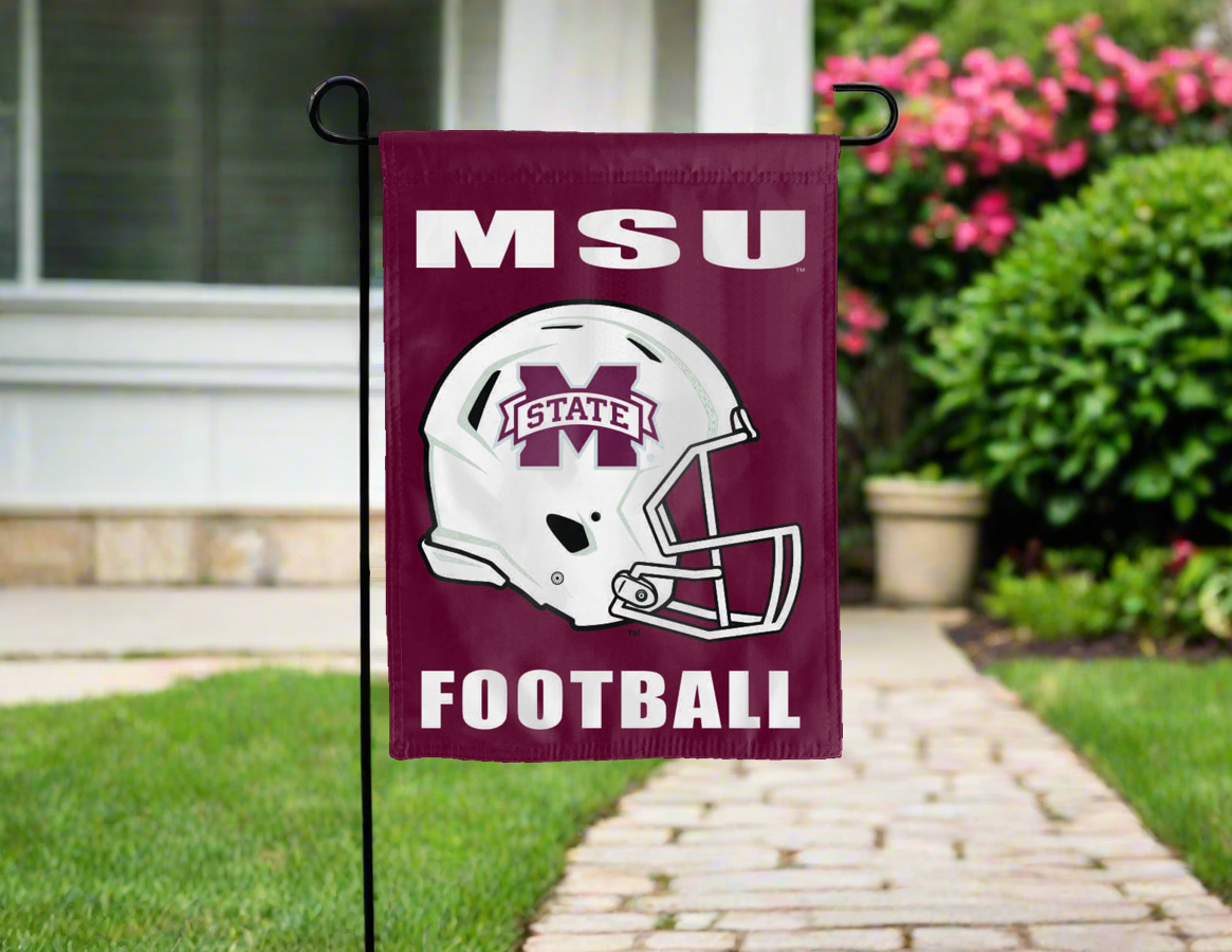 Mississippi State Football Double Sided Garden Flag