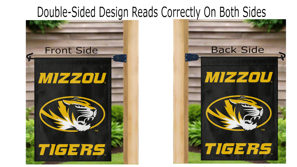 University of Missouri Tigers Double Sided Garden Flag