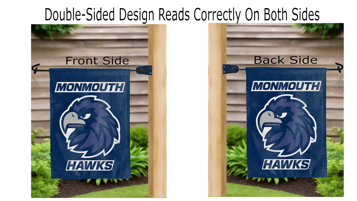 Monmouth University - Hawks Garden Flag