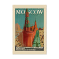 Moscow ‚Äî Intourist ‚Äî Vintage 1930s Travel Poster | Russia Wall Art