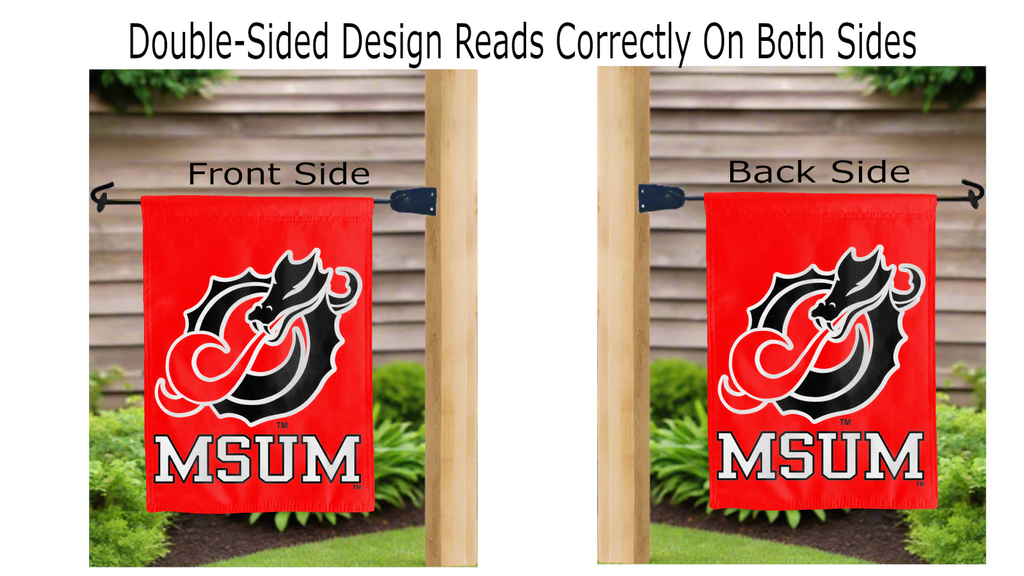 Minnesota State Moorhead - Dragons Double Sided Garden Flag