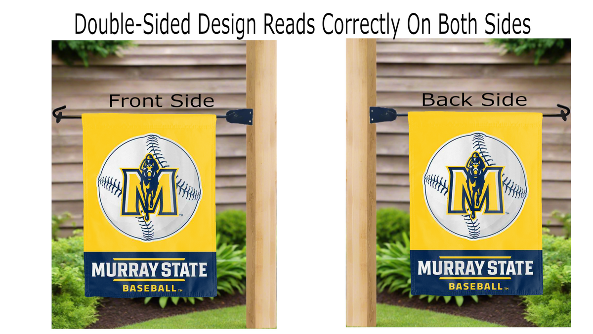 Murray State Baseball Double Sided Garden Flag