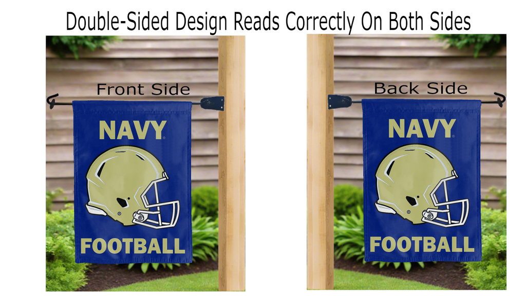 Naval Academy - Football Double Sided Garden Flag