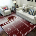 Texas State Football Field Rug for Living Room D...