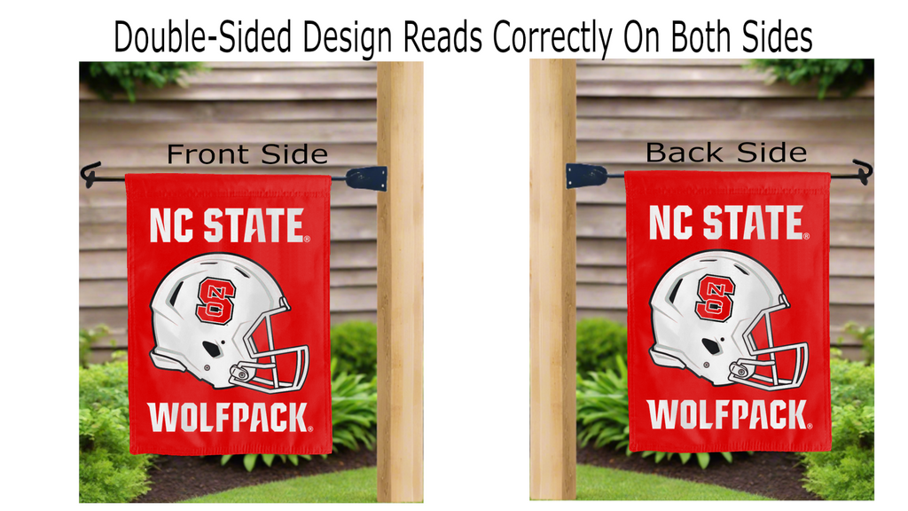 NCSU Football Double Sided Garden Flag