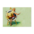 Near Miss ‚Äî Gil Elvgren 1964 Pin-Up Poster | Archery Target Wall Art